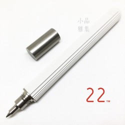 臺灣 二十二 22 Design Studio 等高線鋼珠筆（白）