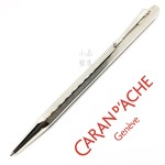 瑞士卡達Caran d'Ache ECRIDOR 艾可朵 CHEVRON V型麥紋 鈀金 原子筆