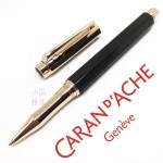 瑞士卡達Caran d'Ache VARIUS  維樂斯 EBONY 玫瑰金黑檀木 鋼珠筆