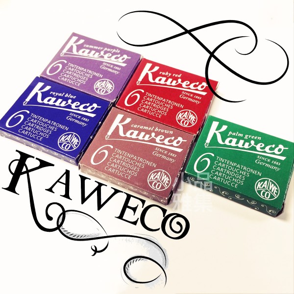 德國 Kaweco 六支裝 歐規卡式墨水