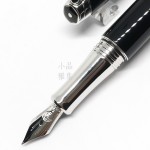 瑞士卡達Caran d'Ache 新款 利曼 亮黑漆(銀夾) 18k金 鋼筆