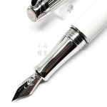 瑞士卡達Caran d'Ache 新款 利曼 亮白（銀蓋） 18k金 鋼筆