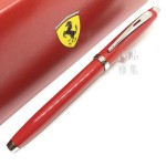 西華 Sheaffer Ferrari 法拉利 100型 紅桿銀夾 鋼珠筆