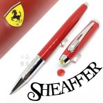 西華 Sheaffer Ferrari 法拉利 100型 紅桿銀夾 鋼珠筆