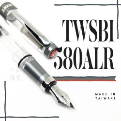 臺灣 TWSBI 三文堂 Diamond ＃580AL R 鋁合金版 透明活塞鋼筆 （銀灰）