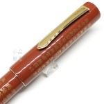 日本 PILOT 百樂 般若心經 漆塗 18K金 鋼筆（紅色）