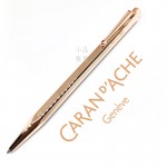 瑞士卡達 Caran d'Ache ECRIDOR 艾可朵 V型麥紋玫瑰金 原子筆（40×3mm 刻字空間）