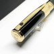 法國 S.T. DUPONT 都彭 D-Initial系列 鋼珠筆（亮黑金夾）