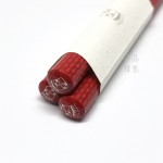 德國 Graf von Faber-Castell 繩紋飾 三入一組鉛筆（India Red 印度紅）