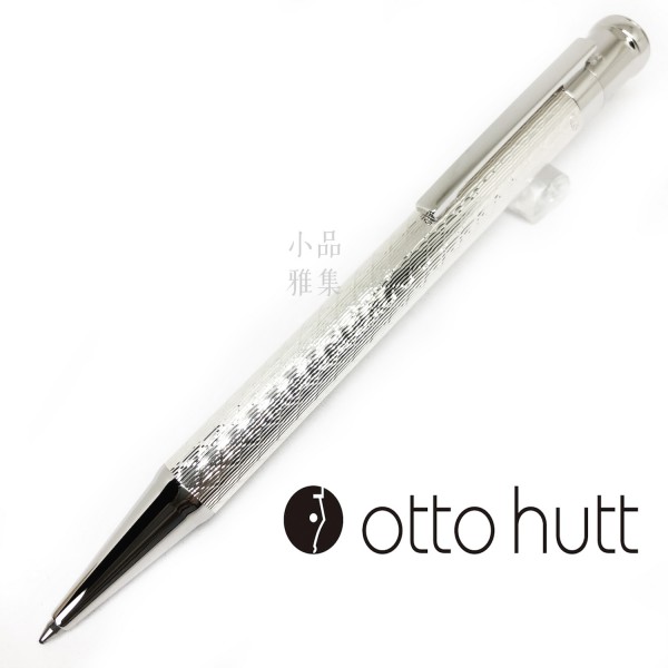 德國 OTTO HUTT 奧托赫特 精工藝 | Design04 鑽石方切 925純銀 原子筆