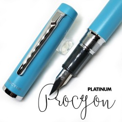 日本 Platinum 白金 PROCYON 鋼筆（土耳其藍色）