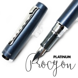 日本 Platinum 白金 PROCYON 鋼筆（深藍色）