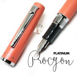 日本 Platinum 白金 PROCYON 鋼筆（粉橘色）