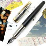 派克 Parker 新款Sonnet 卓爾系列 130週年特別版 Reflection Matte Black 18K 鋼筆（霧黑桿金夾）