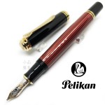 德國 Pelikan 百利金 M600 14K金 鋼筆（紅條金夾）