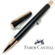 德國 Faber-Castell 輝柏 NEO 黑沙袖珍帝黃金 鋼珠筆(343114)