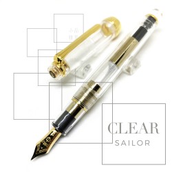 日本 Sailor 寫樂 Professional Gear 14K 透明金夾 鋼筆