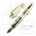 日本 Sailor 寫樂 Professional Gear 21K 透明金夾 鋼筆