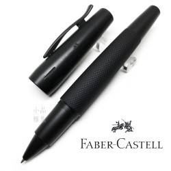 德國 Faber-Castell 輝柏 E-Motion系列 黑金鋼雕紋 霧黑鋼珠筆(148625)