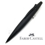 德國 Faber-Castell 輝柏 E-Motion系列 黑金鋼雕紋 霧黑原子筆(148690)