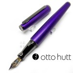 德國 OTTO HUTT 奧托赫特 時尚絨 | Design06 蘭花深紫 鋼筆（黑夾款）