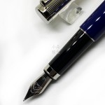 德國 OTTO HUTT 奧托赫特 Design01 925純銀筆蓋 藍桿鋼筆