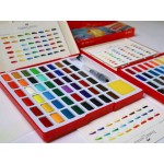 德國 Faber-Castell 輝柏 Solid Watercolours 攜帶型水彩塊套組 36色（576037）