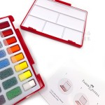德國 Faber-Castell 輝柏 Solid Watercolours 攜帶型水彩塊套組 36色（576037）
