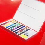 德國 Faber-Castell 輝柏 Solid Watercolours 攜帶型水彩塊套組 48色（576049）