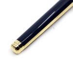 法國 S.T. DUPONT 都彭 LINE D MEDIUM系列 Windsor Blue & Gold 14K 鋼筆（新款）