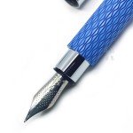 德國 FABER-CASTELL 輝柏 Ambition 成吉思汗 印度繩紋 繩紋飾 鋼筆（寶藍色）