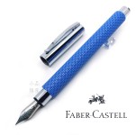 德國 FABER-CASTELL 輝柏 Ambition 成吉思汗 印度繩紋 繩紋飾 鋼筆（寶藍色）