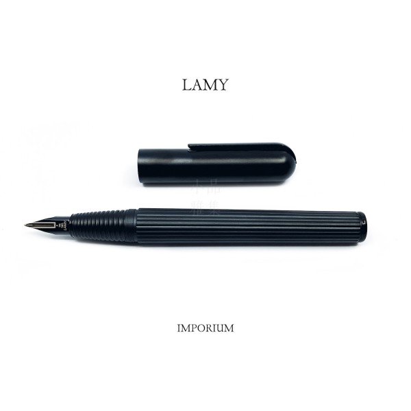 德國 LAMY 復刻版 IMPORIUM 典藏皇家系列 14K金 鋼筆（92 黑桿黑夾）