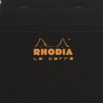 法國 RHODIA N°148 黑色上翻筆記本 148mmx148mm 方格內頁（148209C）