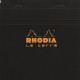 法國 RHODIA N°148 黑色上翻筆記本 148mmx148mm 方格內頁（148209C）