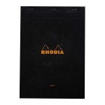 法國 RHODIA N°18 黑色上翻筆記本 210mmx297mm A4 橫線留邊內頁（186009C）