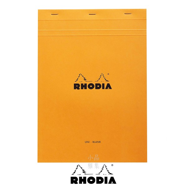 法國 RHODIA N°18 橘色上翻筆記本 210mmx297mm A4 空白內頁（18000C）