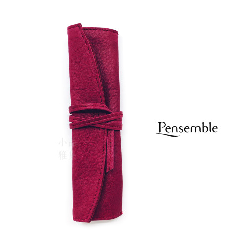 日本 PILOT 百樂 1支裝 真皮 筆袋(酒紅)