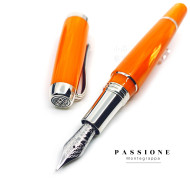 義大利 Montegrappa 萬特佳 PASSIONE 熱情系列 18K 賽璐璐純銀 鋼筆(橘色) 義大利 Montegrappa 萬特佳 PASSIONE 熱情系列 18K 賽璐璐純銀 鋼筆(橘色)