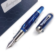 義大利 Montegrappa 萬特佳 PASSIONE 熱情系列 18K 賽璐璐純銀 鋼筆(藍色) 義大利 Montegrappa 萬特佳 PASSIONE 熱情系列 18K 賽璐璐純銀 鋼筆(藍色)