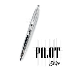 日本 PILOT 百樂 Capless Stripe 18K 鍍銠條紋 鋼筆 日本 PILOT 百樂 Capless Stripe 18K 鍍銠條紋 鋼筆