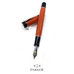 派克 Parker Duofold 大多福 新世紀 黑頂瑪瑙紅 鋼筆
