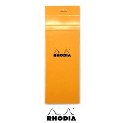 法國 RHODIA N°8 Shopping 橘色上翻筆記本 74mmx210mm 方格內頁（8200C）