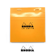 法國 RHODIA N°148 橘色上翻筆記本 148mmx148mm 方格內頁（148200C）
