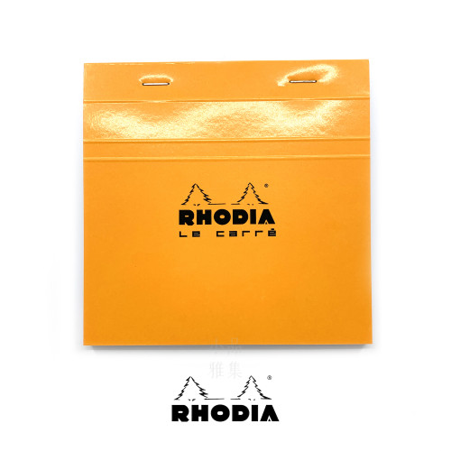 法國 RHODIA N°148 橘色上翻筆記本 148mmx148mm 方格內頁（148200C）