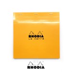 法國 RHODIA N°210 橘色上翻筆記本 210mmx210mm 方格內頁（210200C）