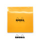 法國 RHODIA N°210 橘色上翻筆記本 210mmx210mm 方格內頁（210200C）