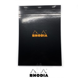 法國 RHODIA N°18 黑色上翻筆記本 210mmx297mm A4 方格內頁（182009C）
