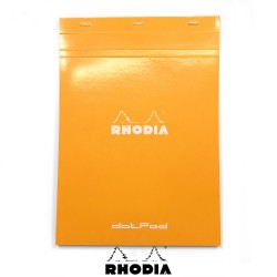 法國 RHODIA N°18 橘色上翻筆記本 210mmx297mm A4 點點內頁（18558C）