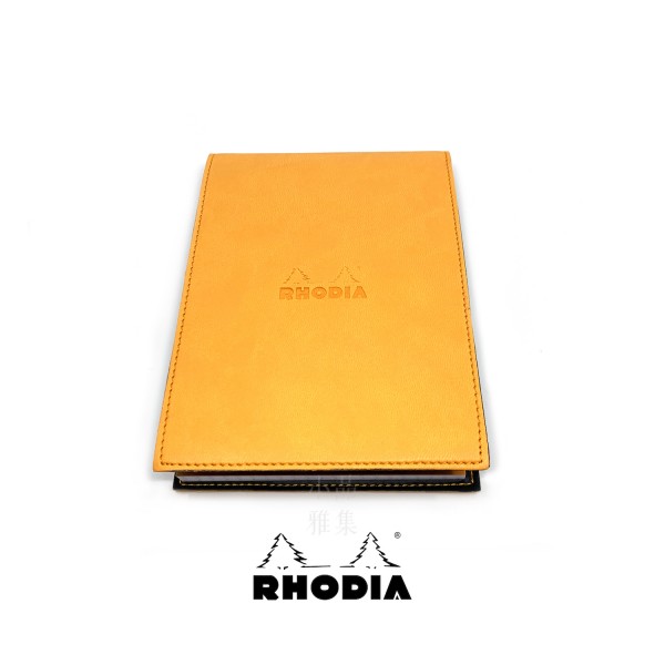 法國 RHODIA ePURE系列 橘色封套N°13上翻筆記本 方格內頁 附筆插 （118138C）